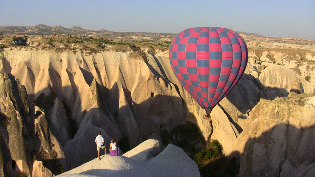 Ballooning over the valleys of Cappadocia